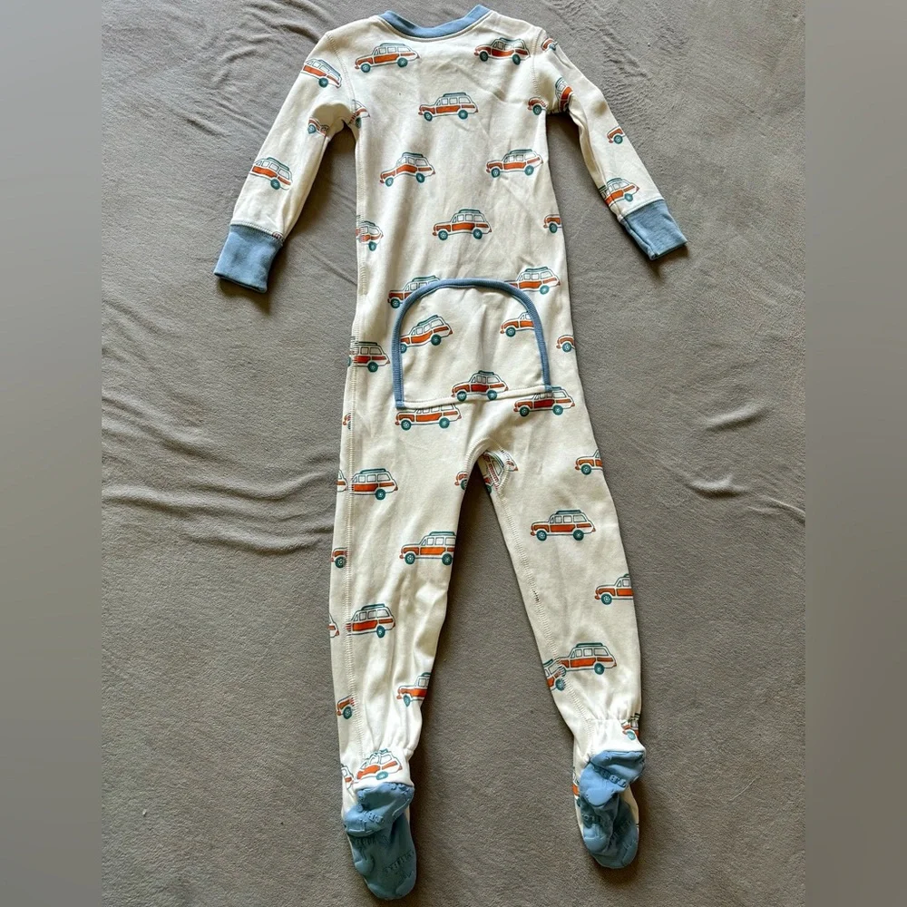 The Beaufort Bonnet Company Cream Car Baby Toddler Pajamas - Picture 4 of 5